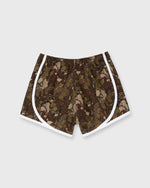 Load image into Gallery viewer, Track Short in Green/Brown Ivy Vine Liberty Fabric
