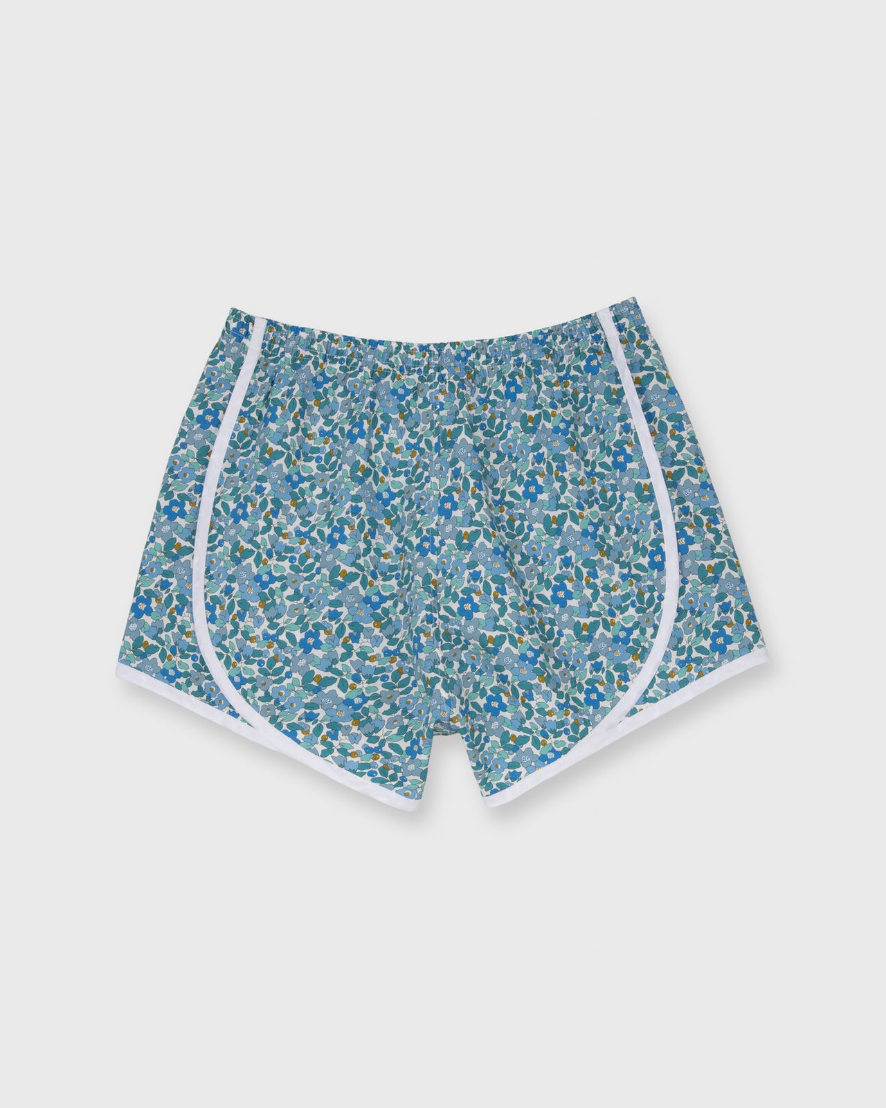 Track Short in Blue/Mint Betsy Berry Liberty Fabric