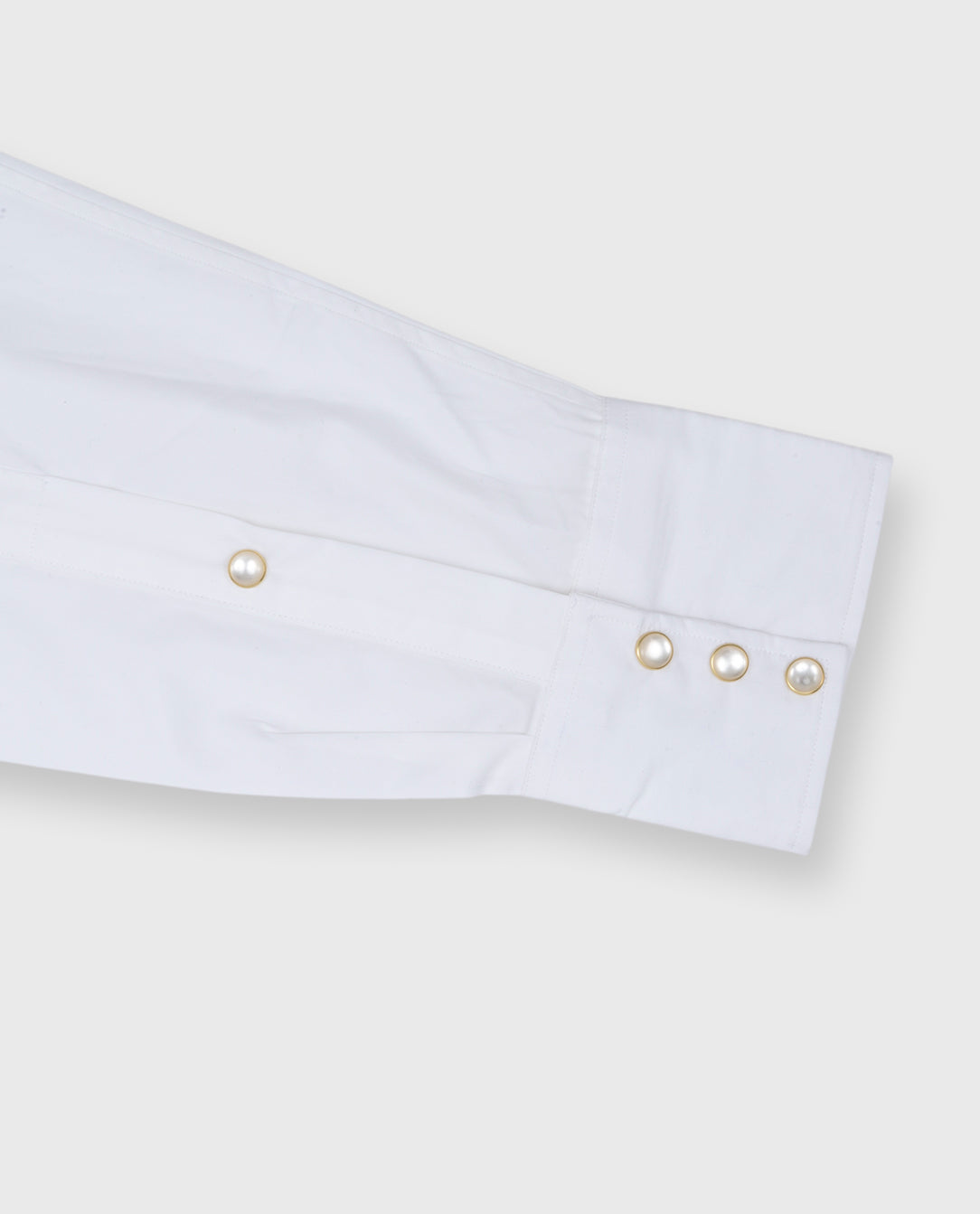 Western Work Shirt in White Poplin