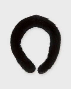Mink Headband in Black
