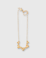 Load image into Gallery viewer, Clover Necklace in Hammered Brass
