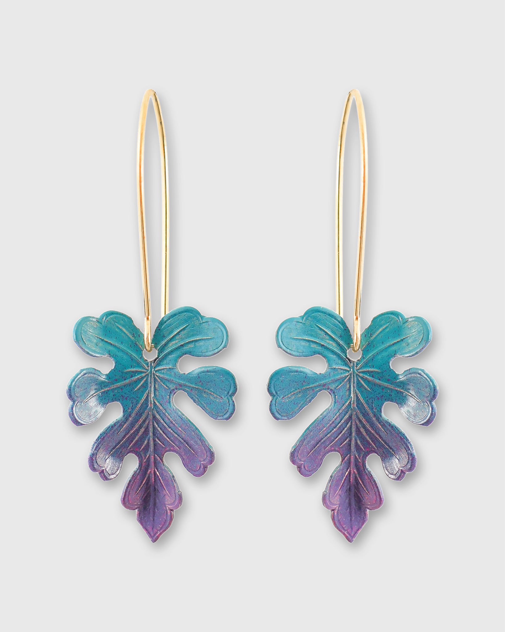 Bahia Earrings in Blue/Purple Ombre