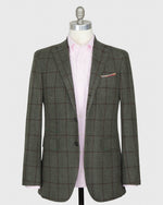 Load image into Gallery viewer, Virgil No. 3 Jacket in Olive/Chocolate/Sienna Windowpane Flannel
