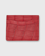 Load image into Gallery viewer, Card Holder in Red Matte Alligator

