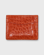 Load image into Gallery viewer, Card Holder in Orange Glazed Alligator
