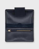 Load image into Gallery viewer, Small Phone Wallet Clutch in Navy Leather
