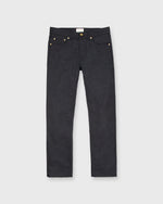 Load image into Gallery viewer, Slim Straight 5-Pocket Pant in Charcoal Mix Wool Twill
