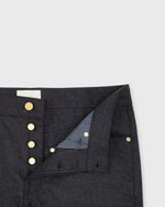 Load image into Gallery viewer, Slim Straight 5-Pocket Pant in Charcoal Mix Wool Twill
