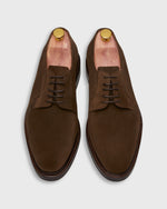 Load image into Gallery viewer, Five-Eyelet Blucher in Chocolate Suede
