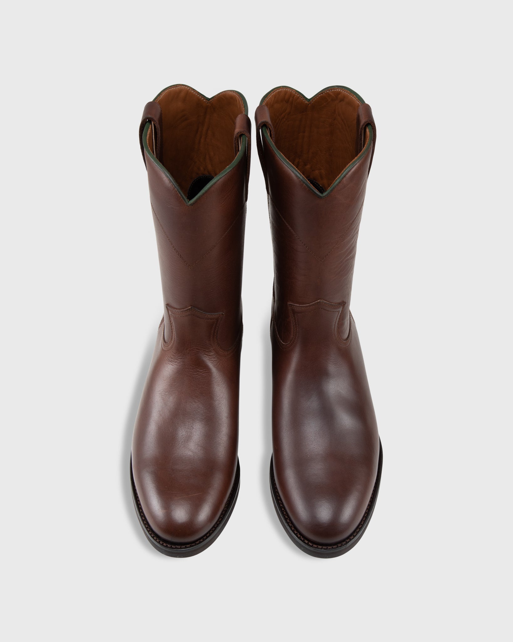 Vaquero Roper Boot in Dark Brown Leather