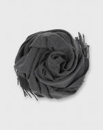 Load image into Gallery viewer, Handwoven Scarf in Heather Grey Brushed Cashmere Twill
