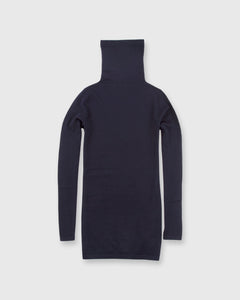 Superfine Funnel-Neck Sweater Navy Cashmere