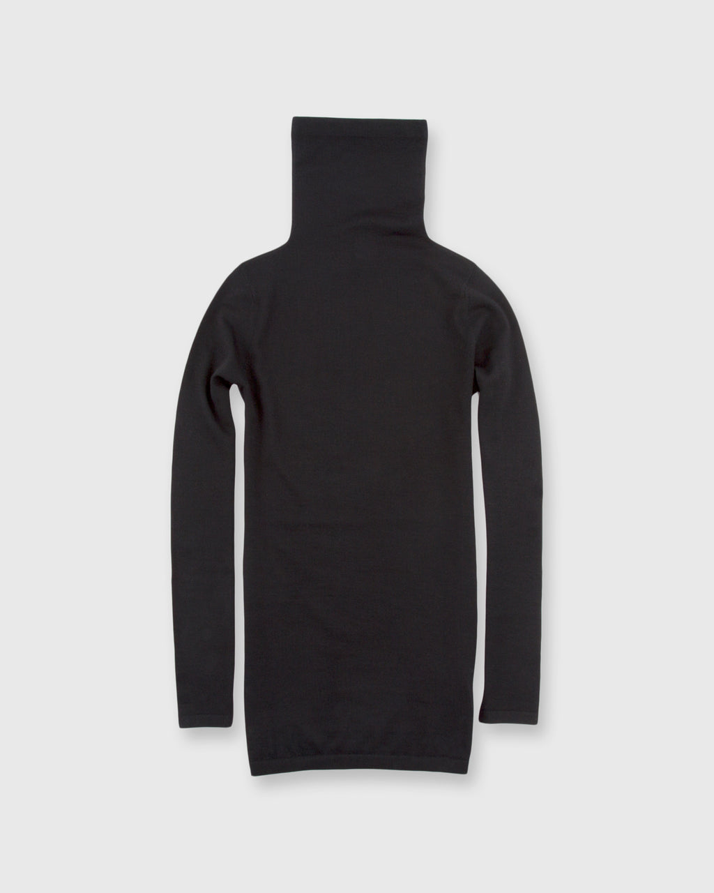 Superfine Funnel-Neck Sweater Black Cashmere
