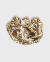 Fossil Belt Buckle in Brass