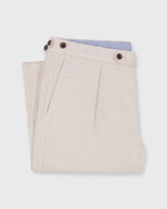 Load image into Gallery viewer, Garment-Dyed Pleated Sport Trouser in Stone AP Lightweight Twill
