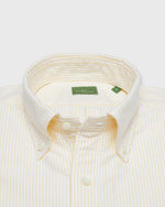 Load image into Gallery viewer, Button-Down Sport Shirt in Yellow University Stripe Oxford
