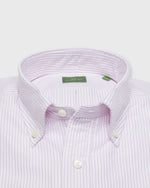Load image into Gallery viewer, Button-Down Sport Shirt in Light Pink University Stripe Oxford
