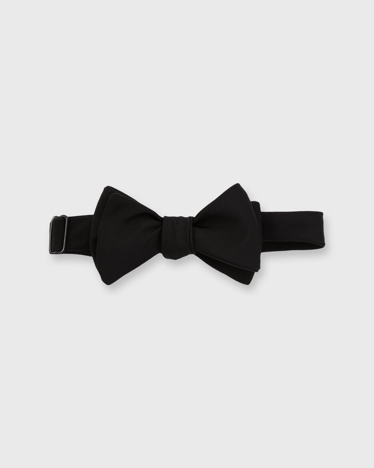Formal Bow Tie Black Silk Faille