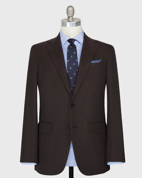 Virgil No. 2 Jacket in Chocolate Monk's Cloth | Shop Sid Mashburn