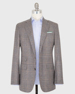 Load image into Gallery viewer, Virgil No. 2 Jacket in Flax/Brown/Blue Glen Plaid Hopsack

