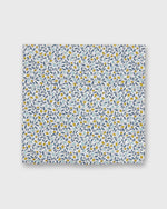 Load image into Gallery viewer, Cotton Print Pocket Square in Blue/Yellow Floriana Liberty Fabric
