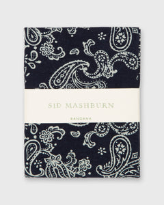 Bandana in Navy Paisley