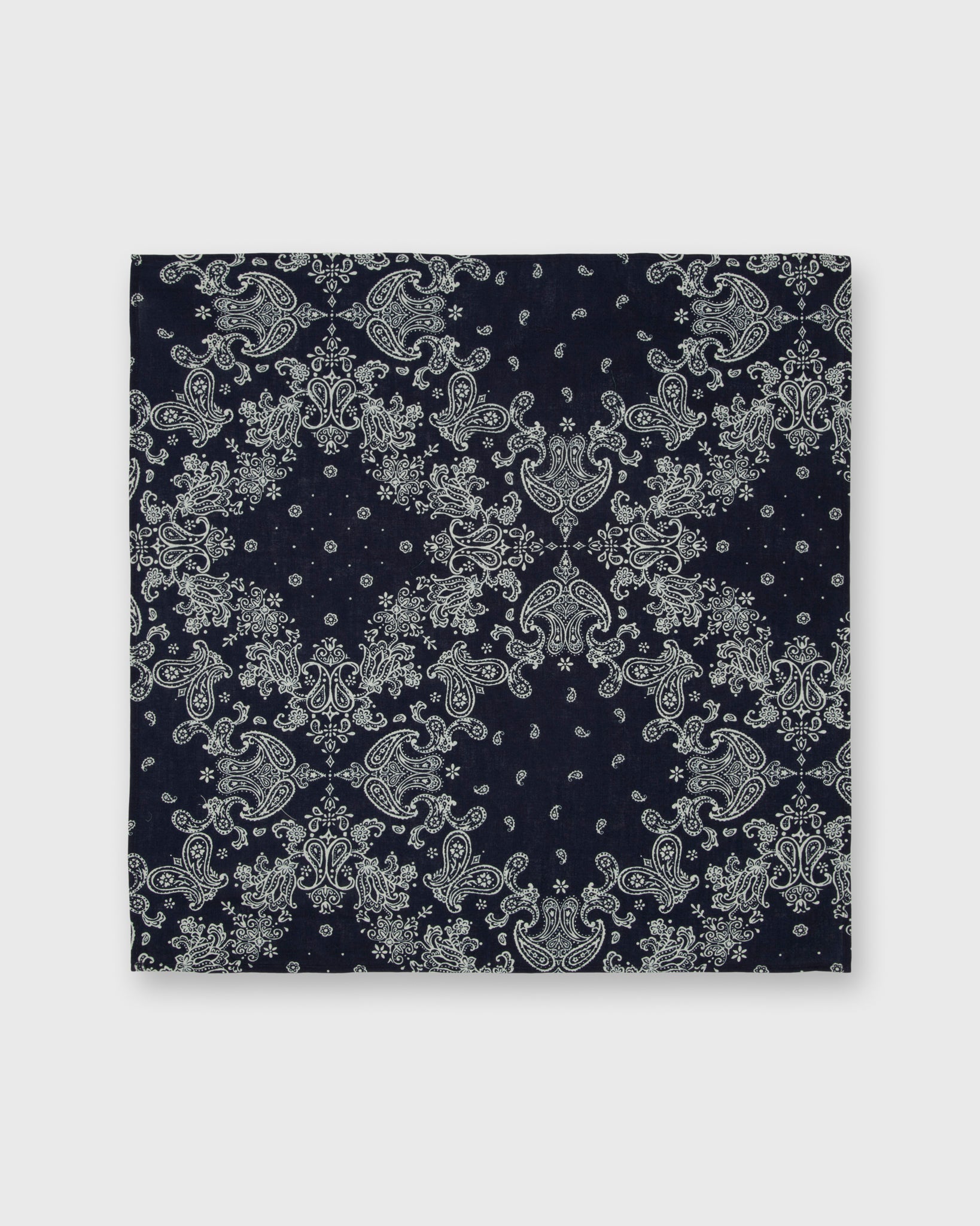 Bandana in Navy Paisley