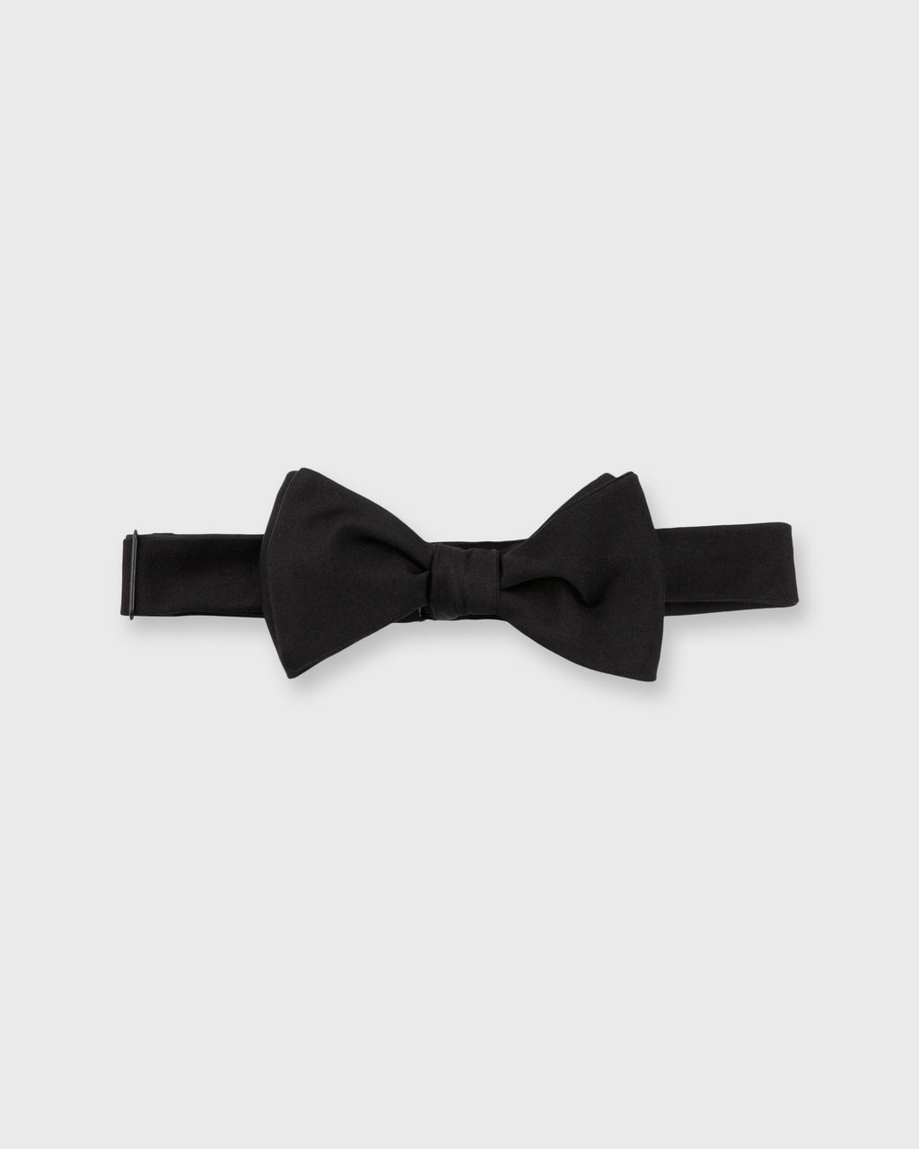 Formal Bow Tie Black Silk Satin