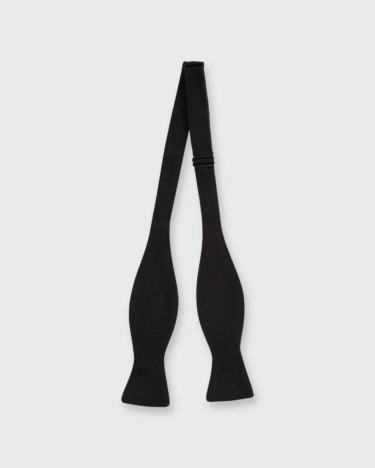 Formal Bow Tie Black Silk Satin