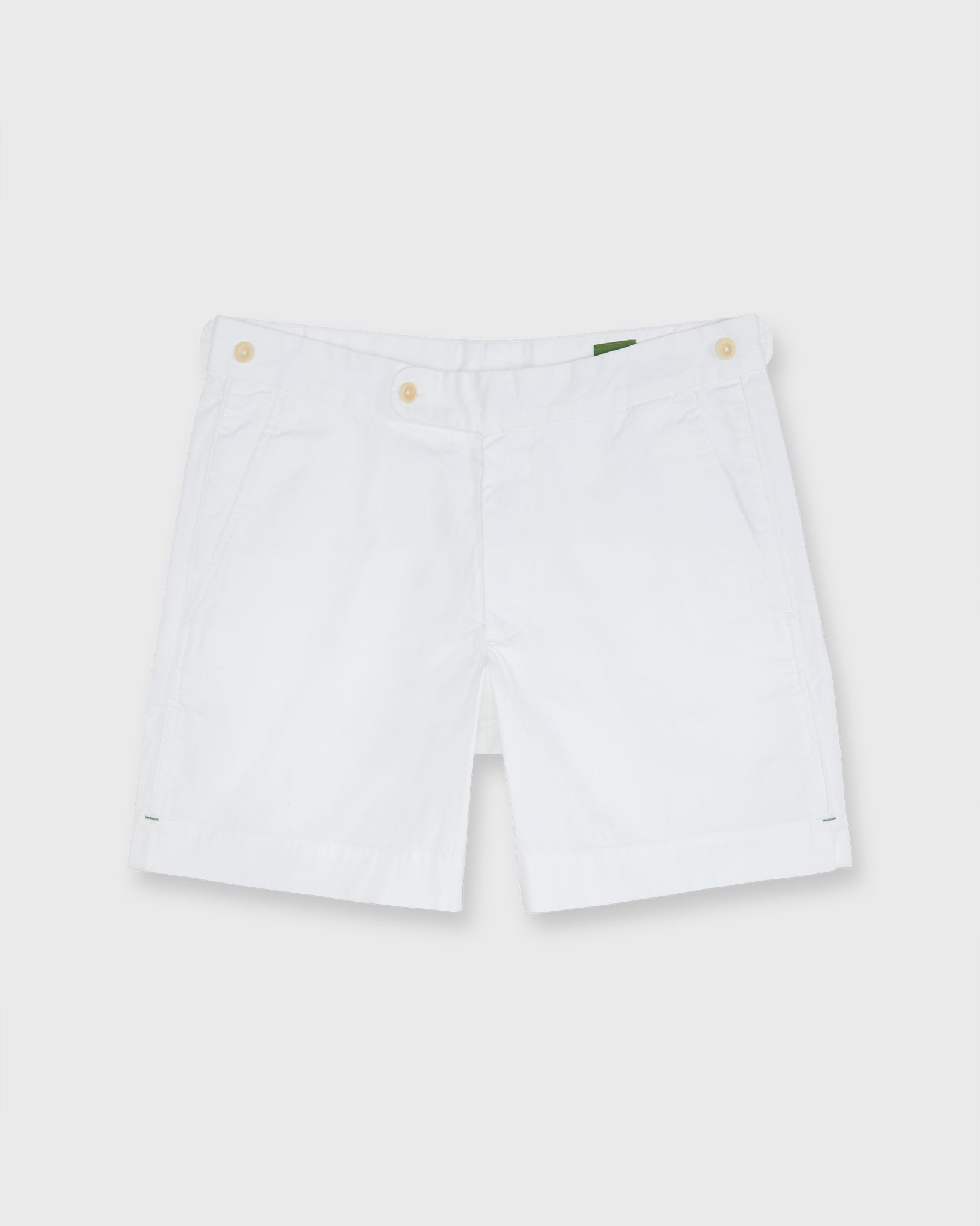 Tennis Short in White/White AP Lightweight Twill
