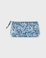 Load image into Gallery viewer, Coated Small Cosmetic Bag in Blue Multi Wiltshire Liberty Fabric
