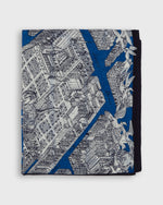 Load image into Gallery viewer, Turgot Large Scarf in Blue
