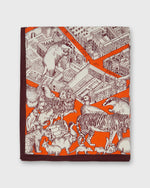 Load image into Gallery viewer, Turgot Square Scarf in Orange
