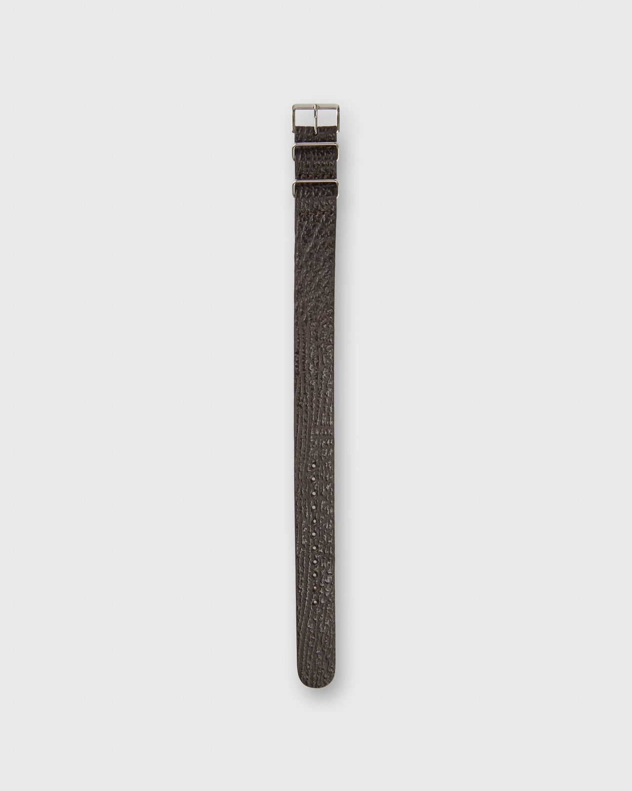 One-Piece Watch Strap in Chocolate Sharkskin