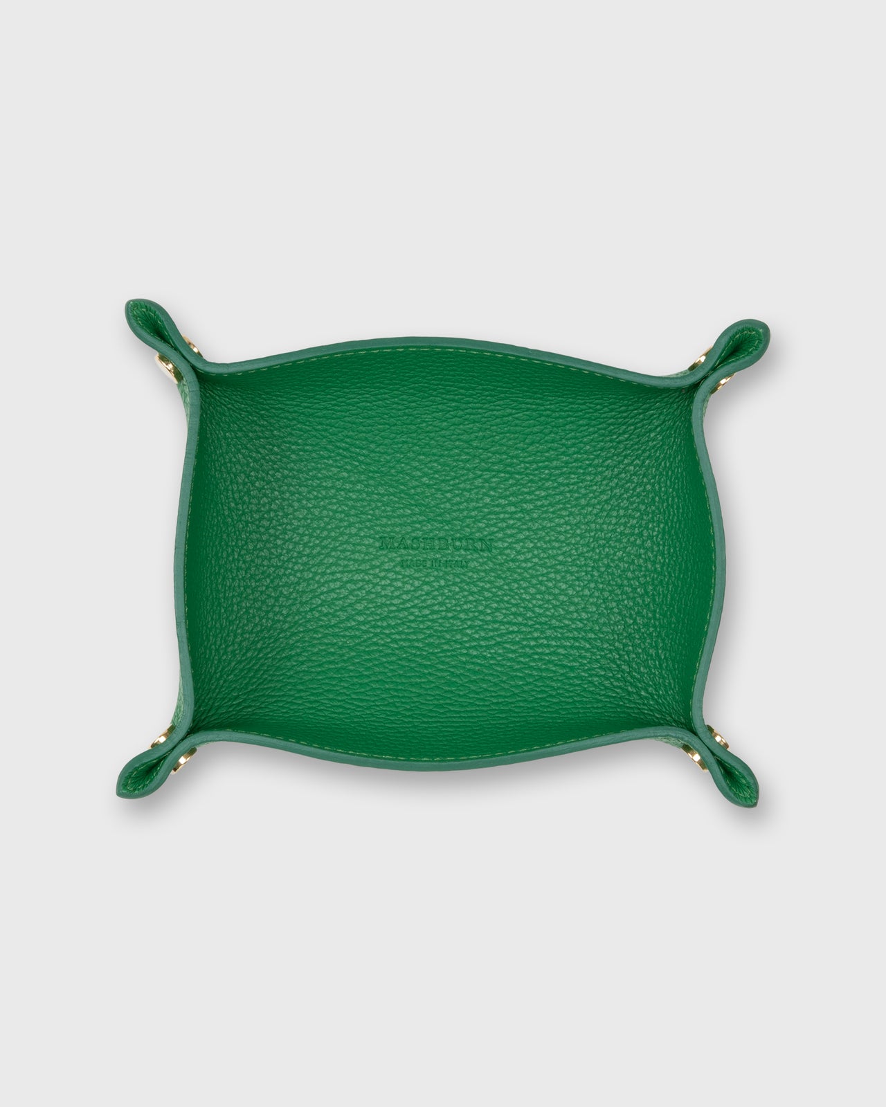 Soft Medium Rectangle Tray in Kelly Leather