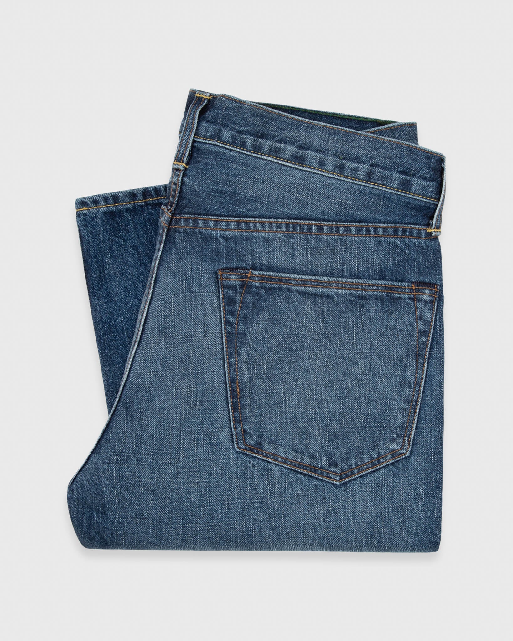 Slim Straight Jean in Japanese Selvedge Deep Indigo Denim