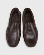 Load image into Gallery viewer, House Slippers in Dark Brown Leather
