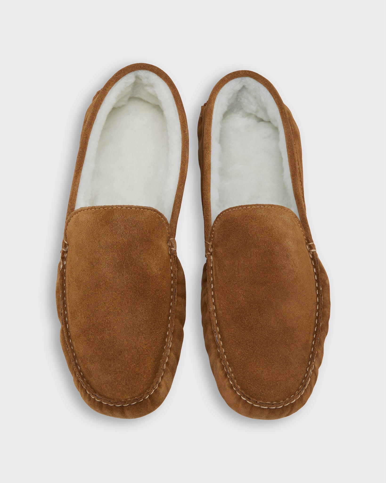 House Slippers in Sand Suede
