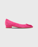 Load image into Gallery viewer, Buckle Shoe in Pretty Pink Suede
