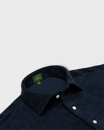 Load image into Gallery viewer, Short-Sleeved Polo in Navy Terry
