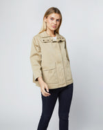 Load image into Gallery viewer, Patch-Pocket Edith Jacket in Khaki Stretch Twill

