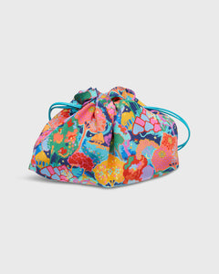Cinch Bag in Multi Arboretum Walk Liberty Fabric Silk Crepe de Chine