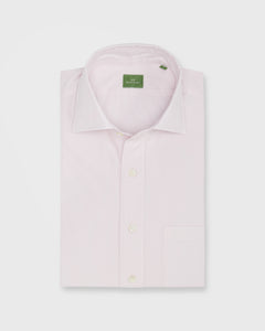 Spread Collar Sport Shirt Pale Pink Garment-Dyed Poplin