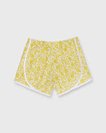 Load image into Gallery viewer, Track Short in Yellow D&#39;Anjo Sky Liberty Fabric
