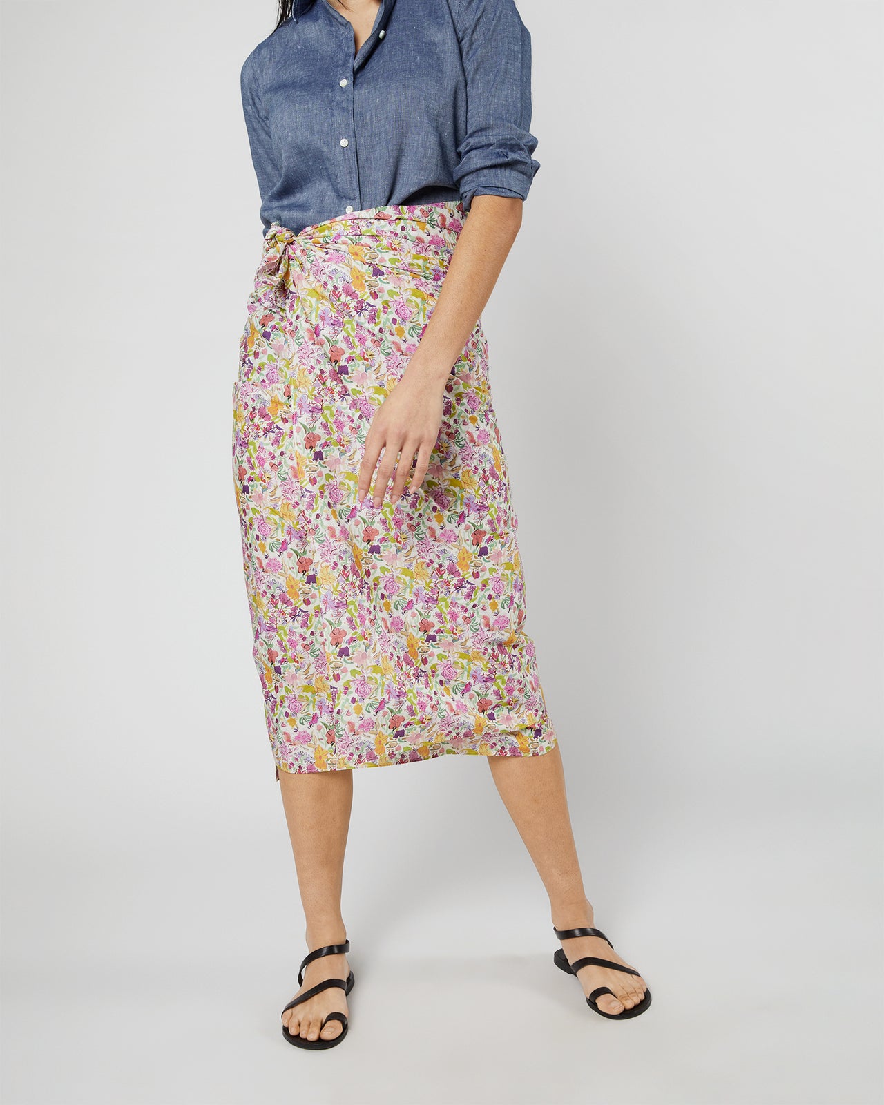 Ashley Pareo in Orchid/Green Matilda May Liberty Fabric