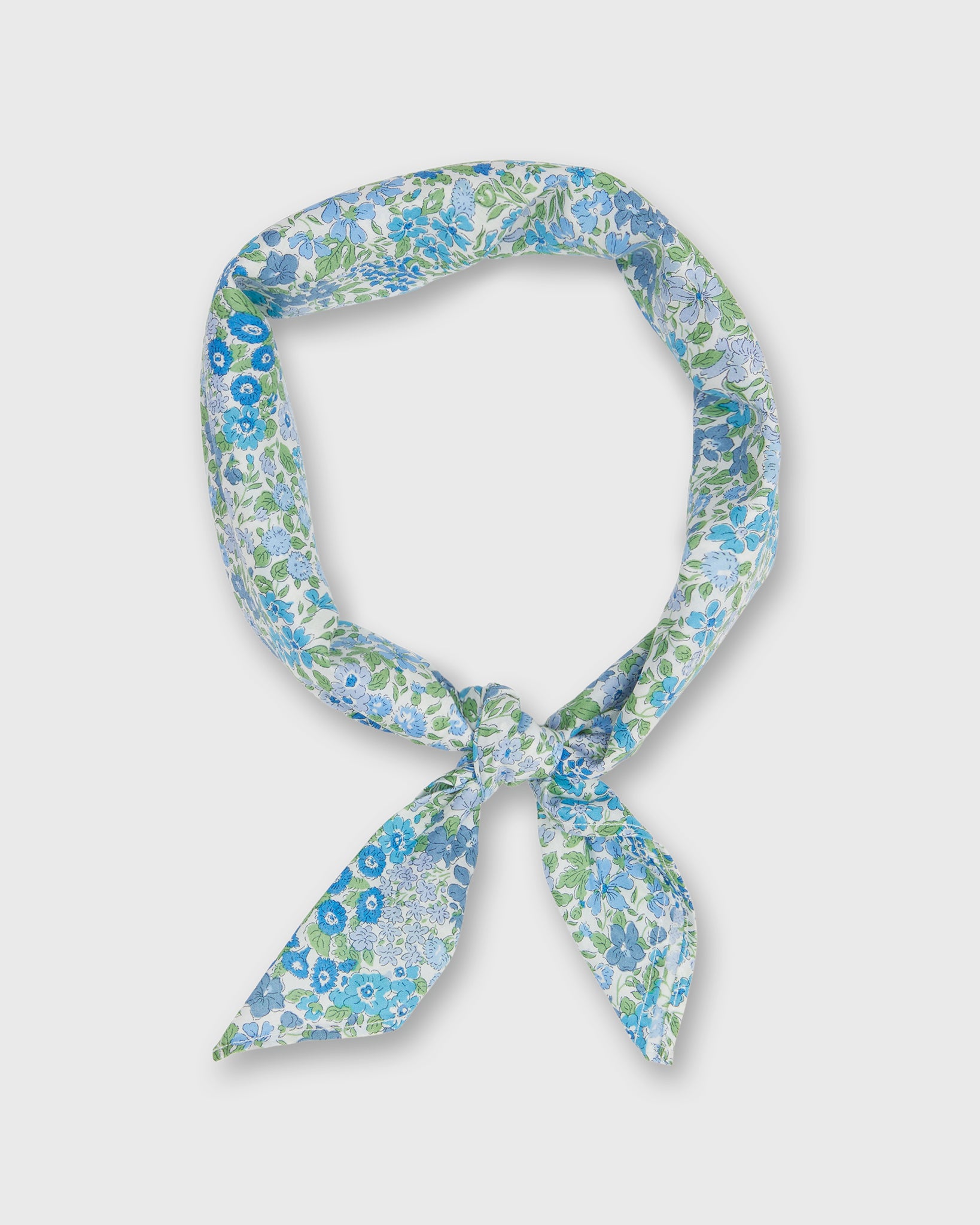 Anyway Scarf in Blue/Green Joanna Louise Liberty Fabric