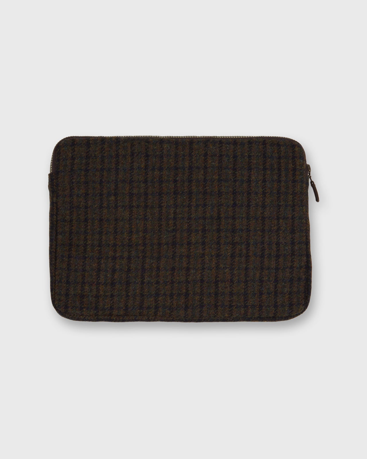 Laptop Case in Forest/Blue/Merlot Plaid Harris Tweed Shop Sid