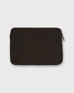 Load image into Gallery viewer, Laptop Case in Forest/Blue/Merlot Plaid Harris Tweed
