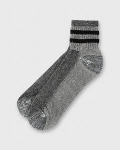 Merino Activity Quarter Socks in Charcoal