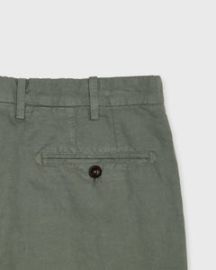 Garment-Dyed Sport Trouser in Spring Olive Cotolino Twill